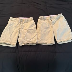 Girls uniform bundle. Tan shorts. Size 10. Cat & Jack.